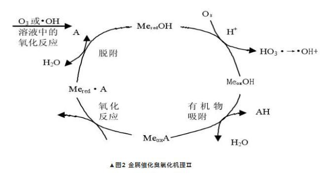 Metal-catalyzed ozonation mechanism