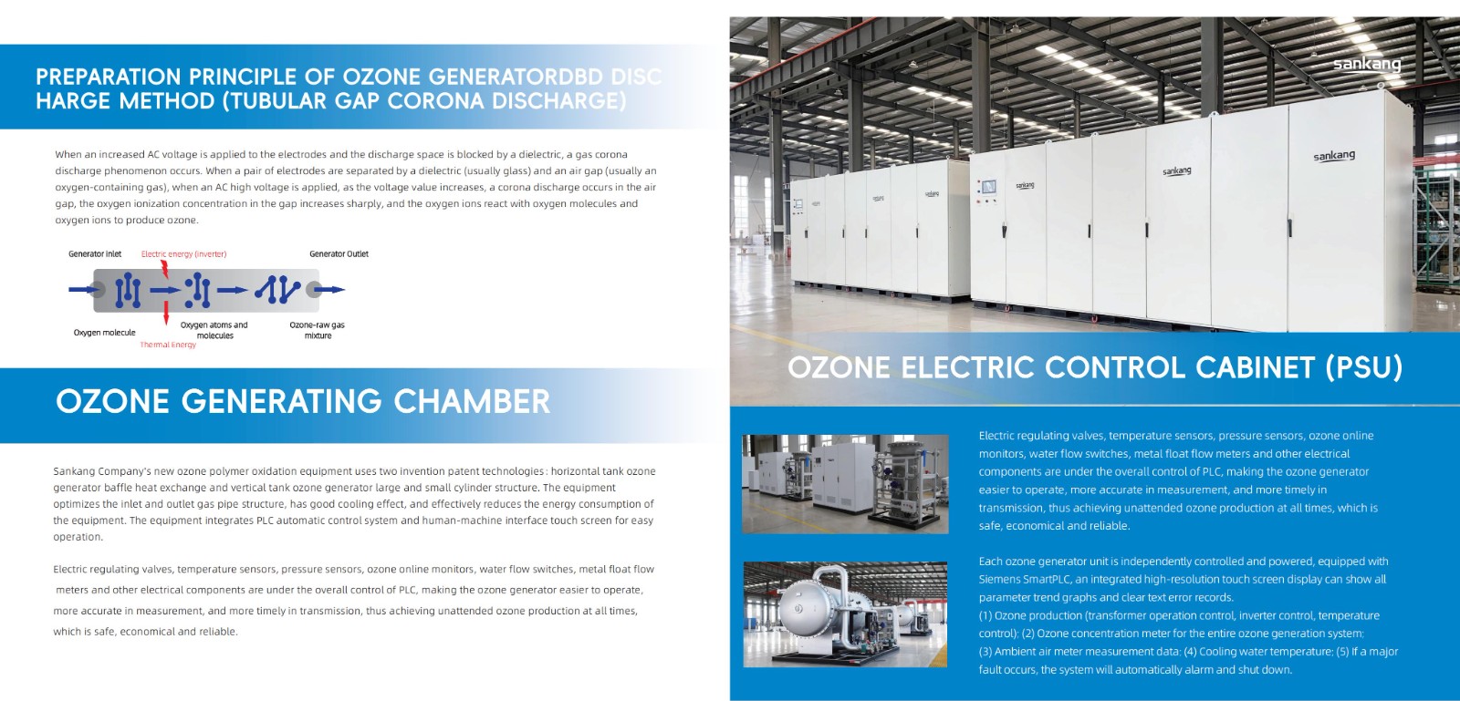 Generador de ozono industrial